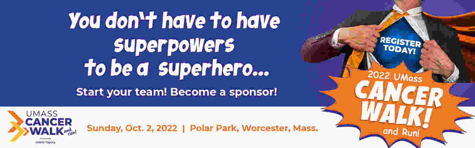 UMass Cancer Walk and Run - supporting UMMS cancer research