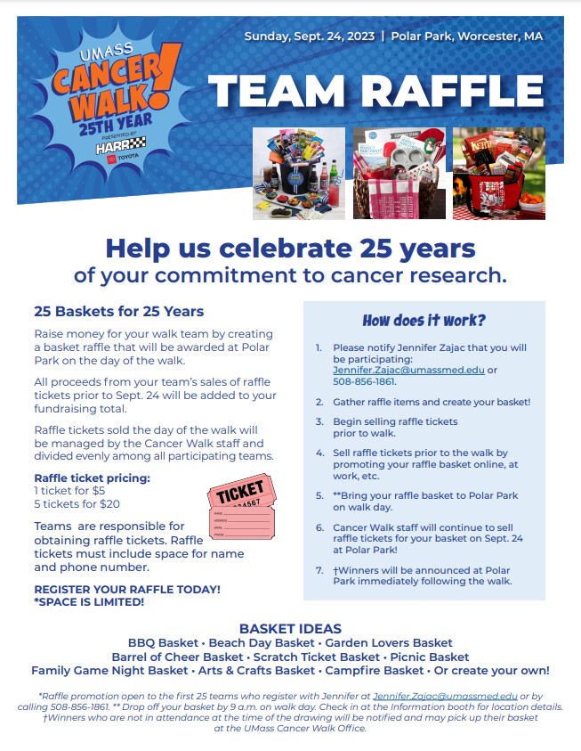 Team raffle basket